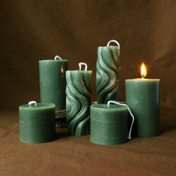 Forest Indigo Beeswax Candle