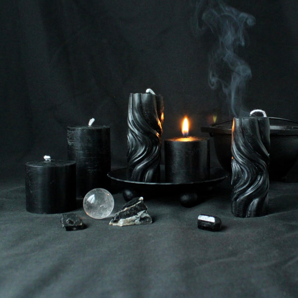 Charcoal Beeswax Candle